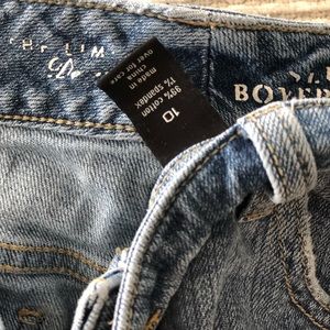 The Limited slim style “boyfriend” distressed jean